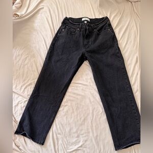Abercrombie and Fitch Black Curve Love Baggy Low Rise Jeans